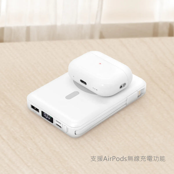 【門市發售】Garmma 永橙✖️Sanrio Kuromi 10000mAh  數顯帶線磁吸外置充電器(只限香港發售,不設平郵)