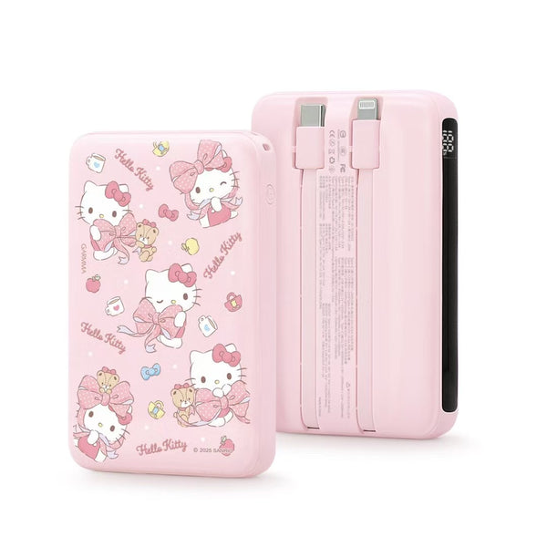 【門市發售】Garmma 永橙✖️Sanrio  Hello Kitty 10000mAh  數顯帶線外置充電器(只限香港發售,不設平郵)