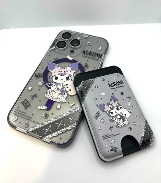 【門市發售】Kuromi 磁吸殼➕卡套 (iPhone 14-15系列)