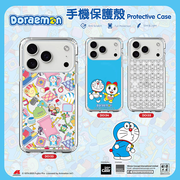 Doraemon Clear Case / iPhone Case / Android Case / Samsung Case 多啦A夢 正版授權 全包邊氣囊防撞手機殼 (DO135)