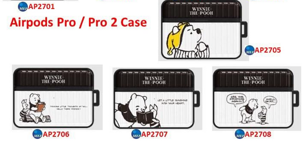 【門市發售】迪士尼 Winnie The Pooh 行李箱款 Aiprods Case(Pro/Pro2/3代)