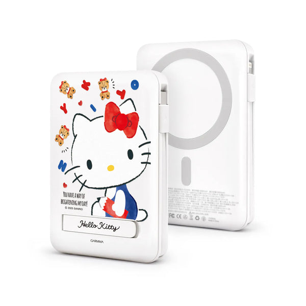 【門市發售】Garmma 永橙✖️Sanrio  Hello Kitty  10000mAh  數顯帶線磁吸外置充電器(只限香港發售,不設平郵)