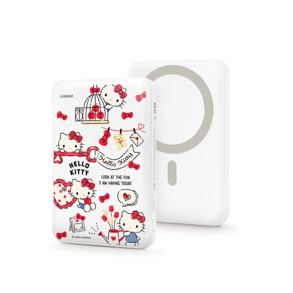 【門市發售】Garmma 永橙✖️Sanrio  Hello Kitty 10000mAh  磁吸無線外置充電器(只限香港發售,不設平郵)