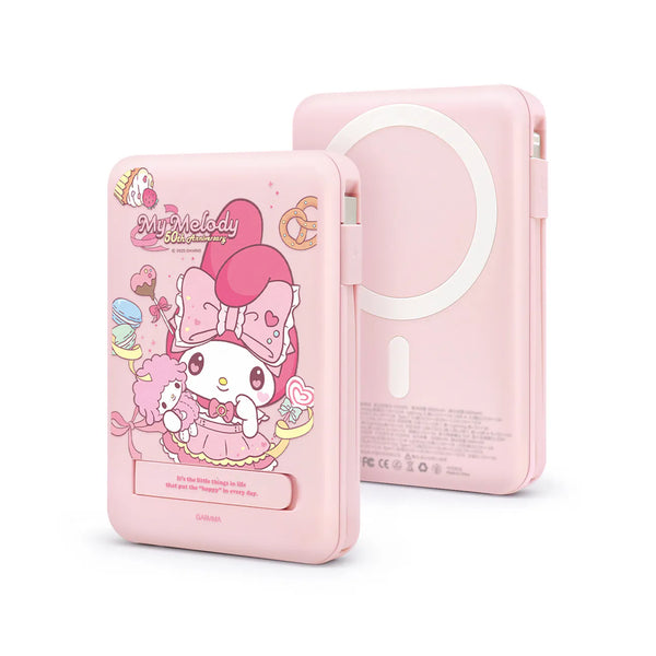 【門市發售】Garmma 永橙✖️Sanrio  10000mAh  數顯帶線磁吸外置充電器(只限香港發售,不設平郵)