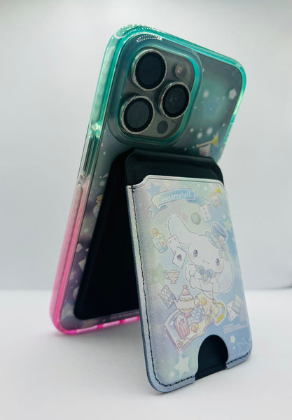 【門市發售】玉桂狗 Cinnamoroll 漸變磁吸殼➕卡套 (iPhone 14-15系列)