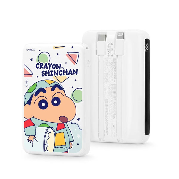 【門市發售】Garmma 永橙 蝦筆小新  10000mAh  數顯帶線外置充電器(只限香港發售,不設平郵)