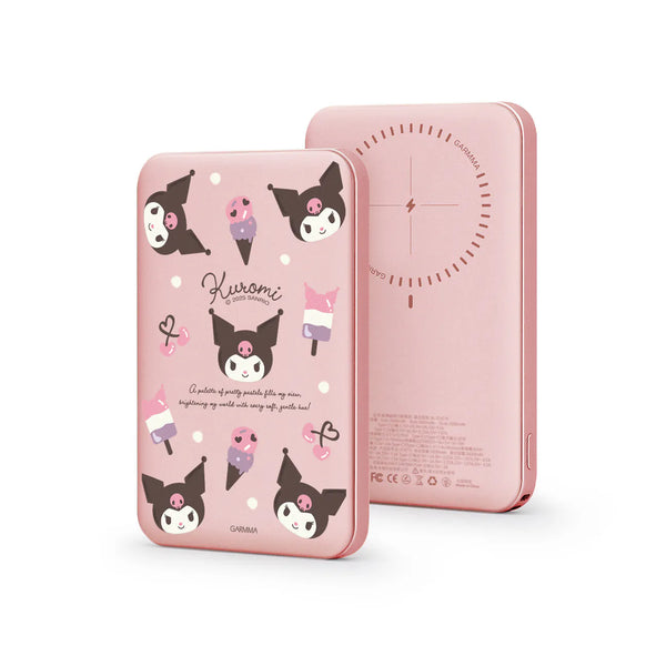 【門市發售】Garmma 永橙✖️Sanrio  Kuromi 5000mAh  磁吸外置充電器(只限香港發售,不設平郵)