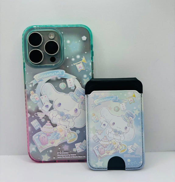 【門市發售】玉桂狗 Cinnamoroll 漸變磁吸殼➕卡套 (iPhone 14-15系列)