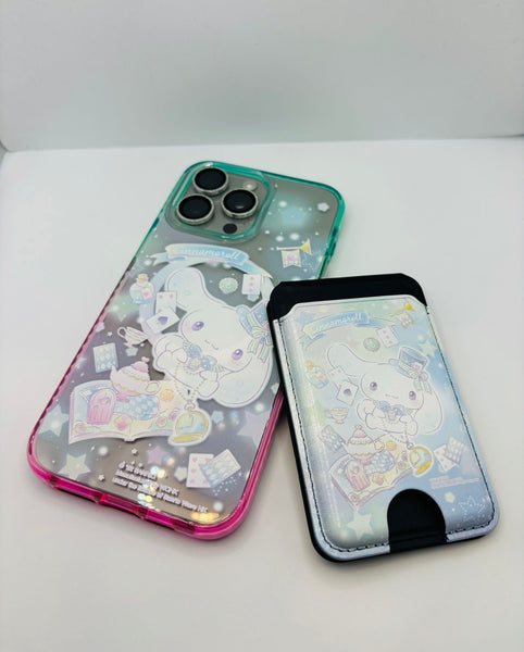 【門市發售】玉桂狗 Cinnamoroll 漸變磁吸殼➕卡套 (iPhone 14-15系列)