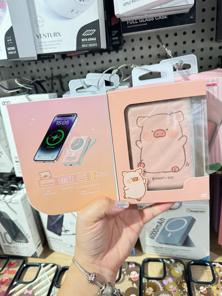 【門市發售】Xpower LuLu豬 10000mAh 5合1磁吸無線 外置充電器 M10J(只限香港發售,不設平郵)