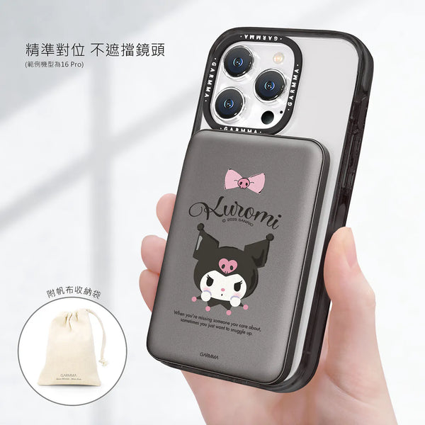 【門市發售】Garmma 永橙✖️Sanrio  Kuromi 5000mAh  磁吸外置充電器(只限香港發售,不設平郵)