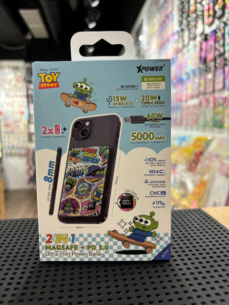 【門市發售】Xpower 三眼仔 2合1磁吸5000mAh 鋁合金 外置充電器 (M5K)(只限香港發售,不設平郵)