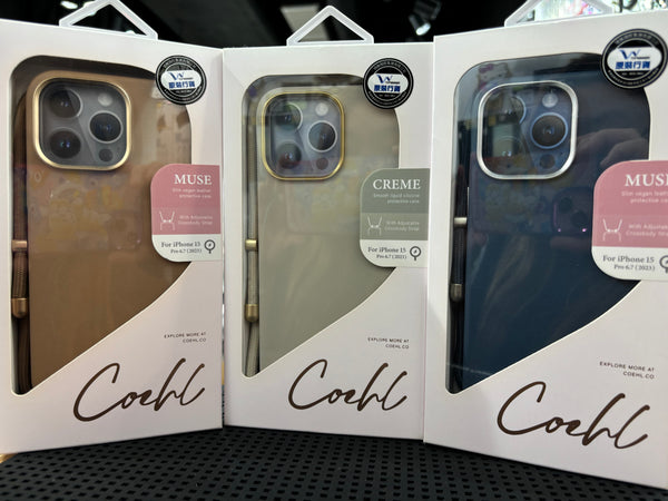 【門市發售】Coehl 掛繩手機殼(iPhone 15Pro/15Pro Max)