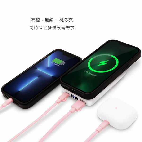 【門市發售】Garmma 永橙✖️Sanrio 水怪 Hangyodon  10000mAh  磁吸無線外置充電器(只限香港發售,不設平郵)