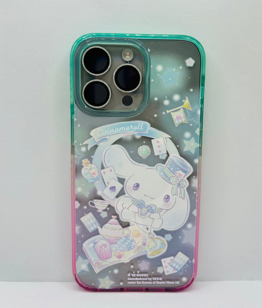 【門市發售】玉桂狗 Cinnamoroll 漸變磁吸殼➕卡套 (iPhone 14-15系列)
