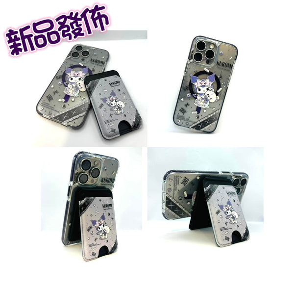 【門市發售】Kuromi 磁吸殼➕卡套 (iPhone 14-15系列)