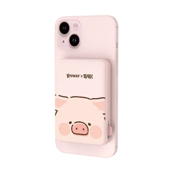 【門市發售】Xpower LuLu豬 10000mAh 3合1磁吸無線 外置充電器 M10C(只限香港發售,不設平郵)