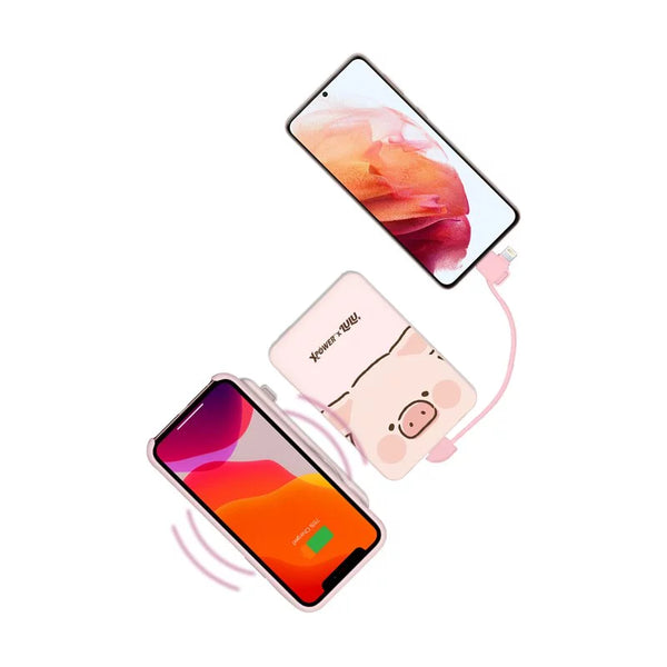 【門市發售】Xpower LuLu豬 10000mAh 3合1磁吸無線 外置充電器 M10C(只限香港發售,不設平郵)