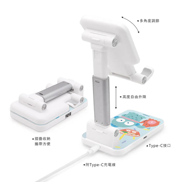 【門市發售】Garmma 永橙✖️Sanrio 水怪 Hangyodon 折疊無線充電支架(只限香港發售,不設平郵)