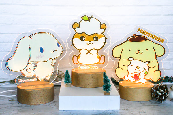 Pom Pom Purin Acrylic LED Lamp (PN81L)