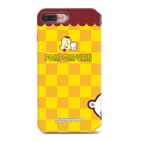 Pom Pom Purin Leather Flip Case (PNCM05)