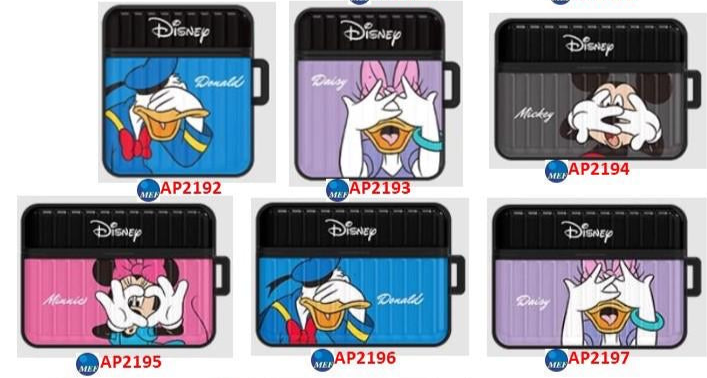 【門市發售】迪士尼 行李箱款 Aiprods Case（Pro/Pro2/3代）