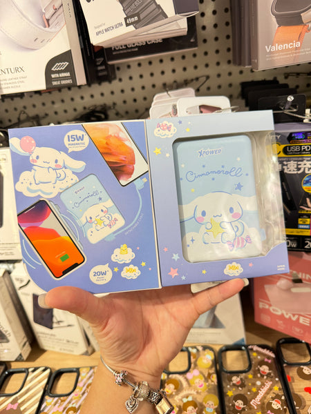 【門市發售】Xpower 玉桂狗 Cinnamoroll 10000mAh  3合1磁吸 外置充電器-M10C（只限香港發售，不設平郵）