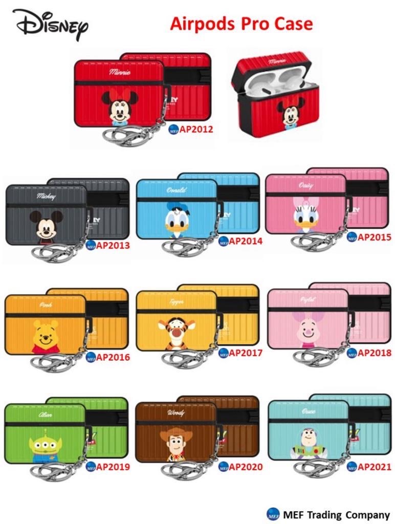 【門市發售】迪士尼 行李箱款 Aiprods Case（Pro/Pro2/3代）