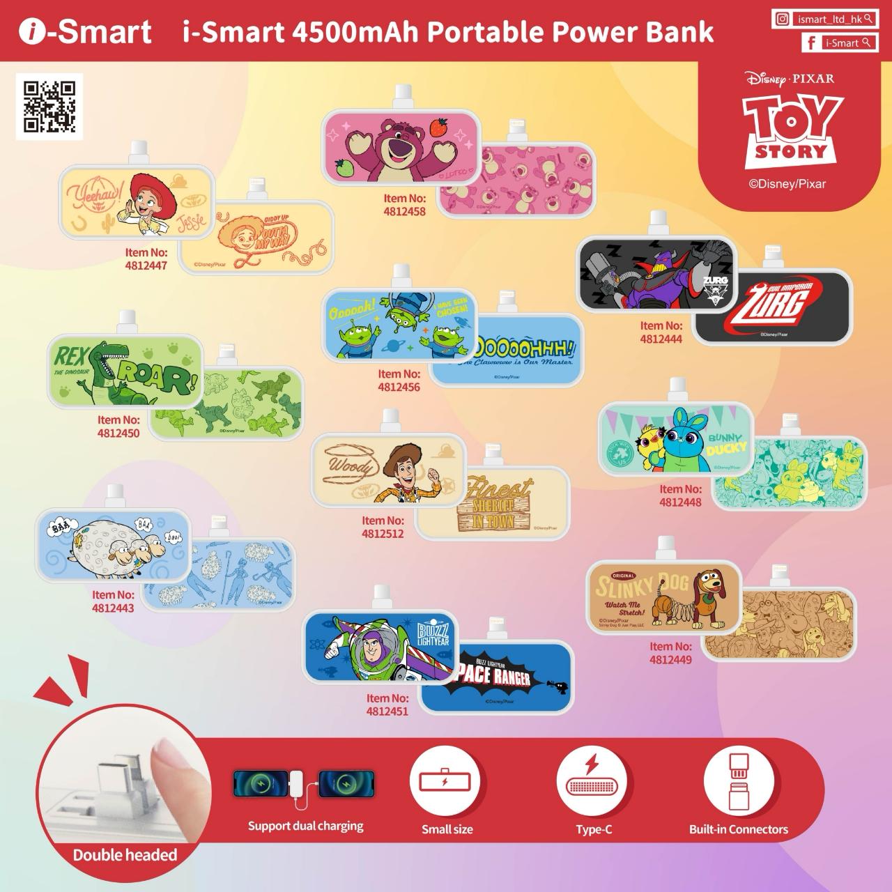 【門市發售】白雪公主 4500mAh 直插式 行動電源（只限香港發售，不設平郵）