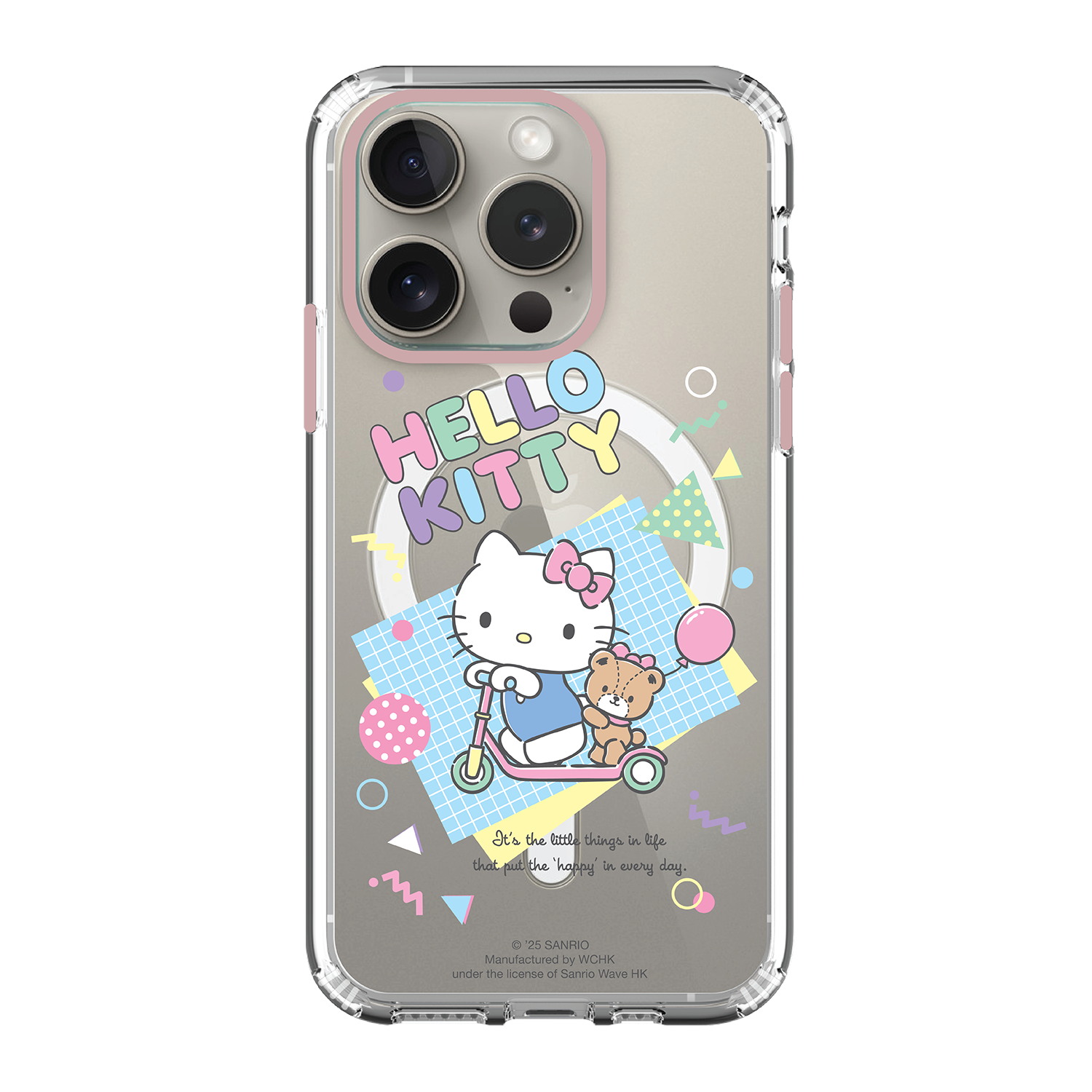 Hello Kitty Clear Case / iPhone Case / Android Case / Samsung Case 正版授權 全包邊氣囊防撞手機殼 (KT163)