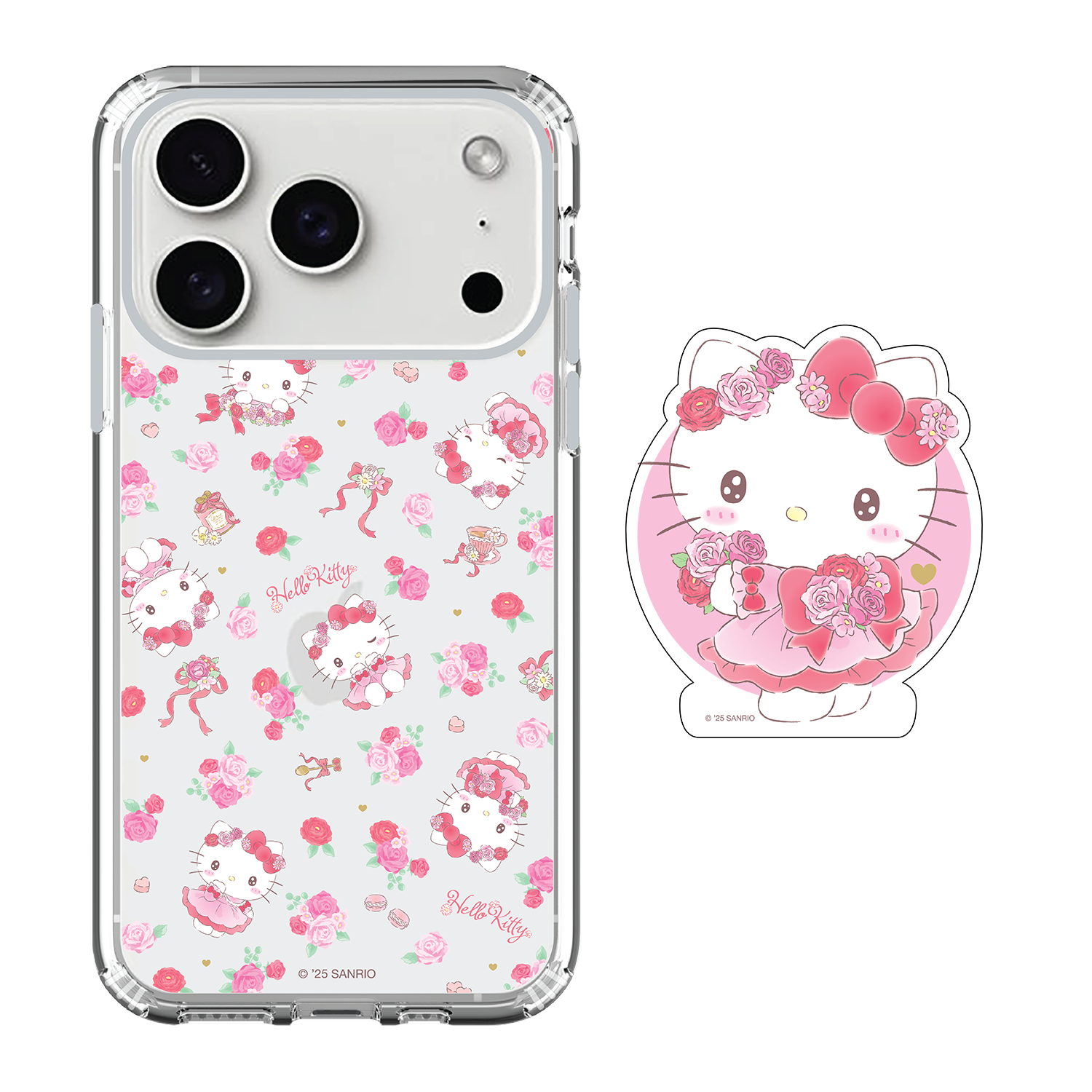 Hello Kitty iPhone Case / Android Phone Case & Magsafe Grip Stand Set (KT166GSS)