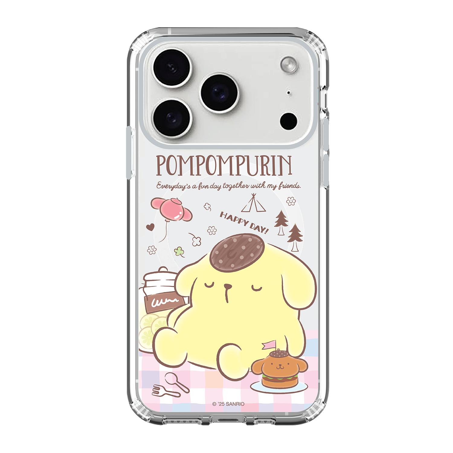 Pom Pom Purin Clear Case / iPhone Case / Android Case / Samsung Case 防撞透明手機殼 (PN97)