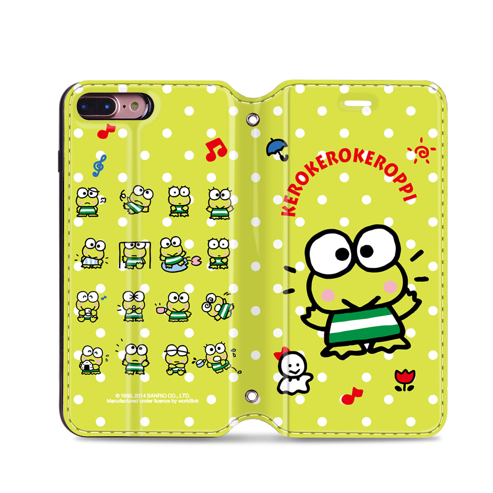 KeroKeroKeroppi Leather Flip Case (KRCM03)