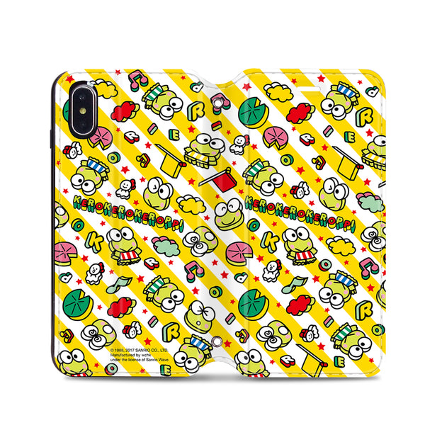KeroKeroKeroppi Leather Flip Case (KRCM04)