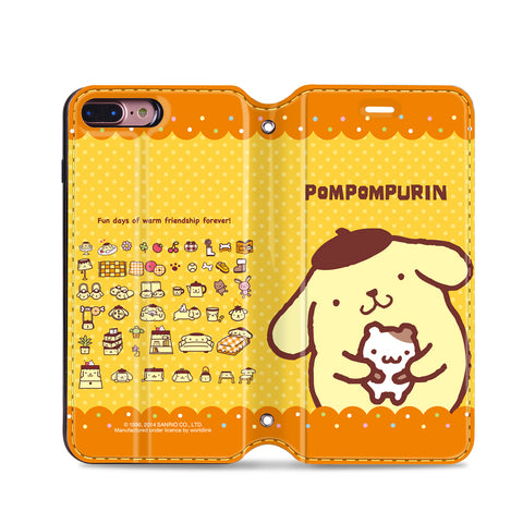 Pom Pom Purin Leather Flip Case (PNCM01)