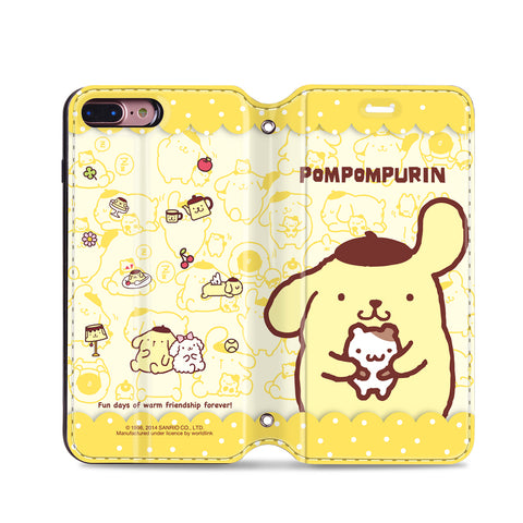 Pom Pom Purin Leather Flip Case (PNCM02)