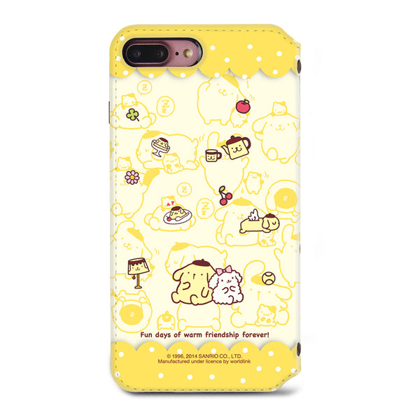 Pom Pom Purin Leather Flip Case (PNCM02)