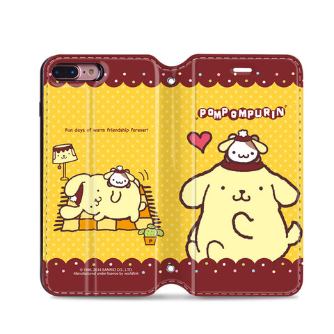 Pom Pom Purin Leather Flip Case (PNCM03)