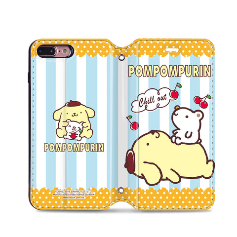 Pom Pom Purin Leather Flip Case (PNCM04)