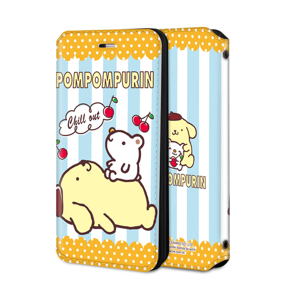Pom Pom Purin Leather Flip Case (PNCM04)
