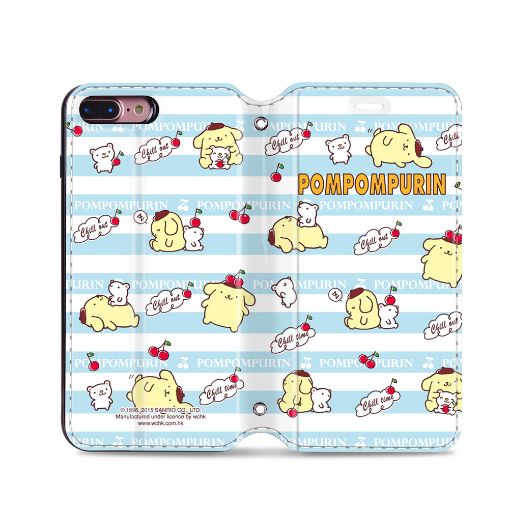 Pom Pom Purin Leather Flip Case (PNCM06)