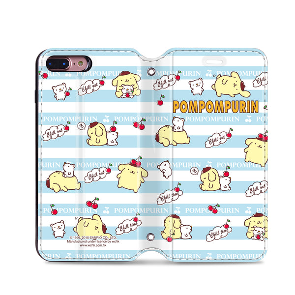 Pom Pom Purin Leather Flip Case (PNCM06)