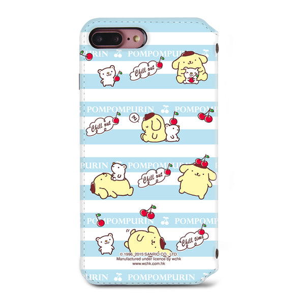 Pom Pom Purin Leather Flip Case (PNCM06)