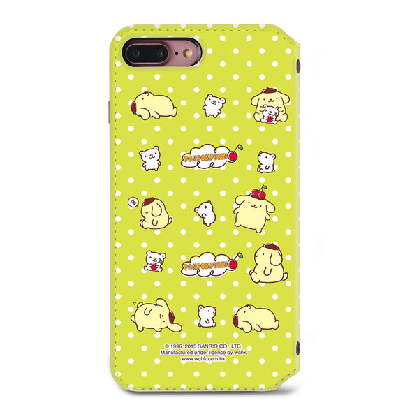Pom Pom Purin Leather Flip Case (PNCM07)