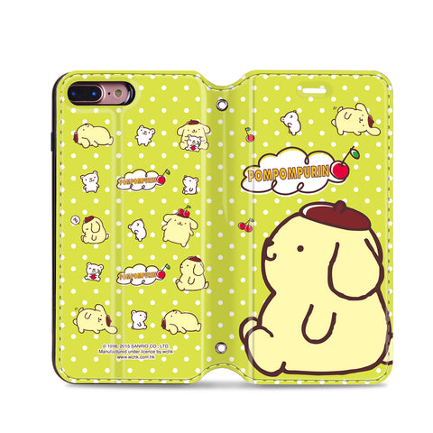 Pom Pom Purin Leather Flip Case (PNCM07)