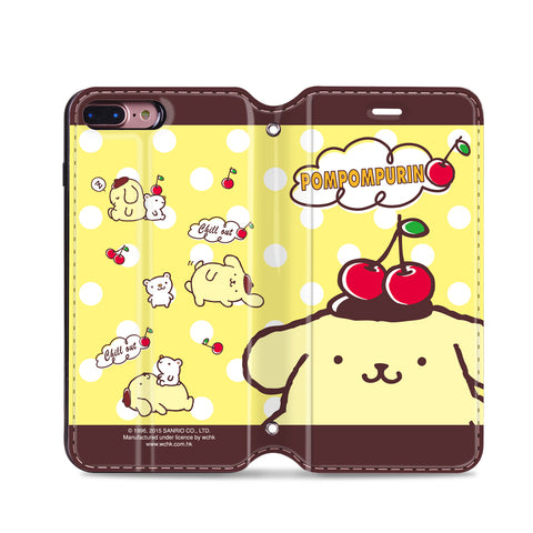 Pom Pom Purin Leather Flip Case (PNCM08)